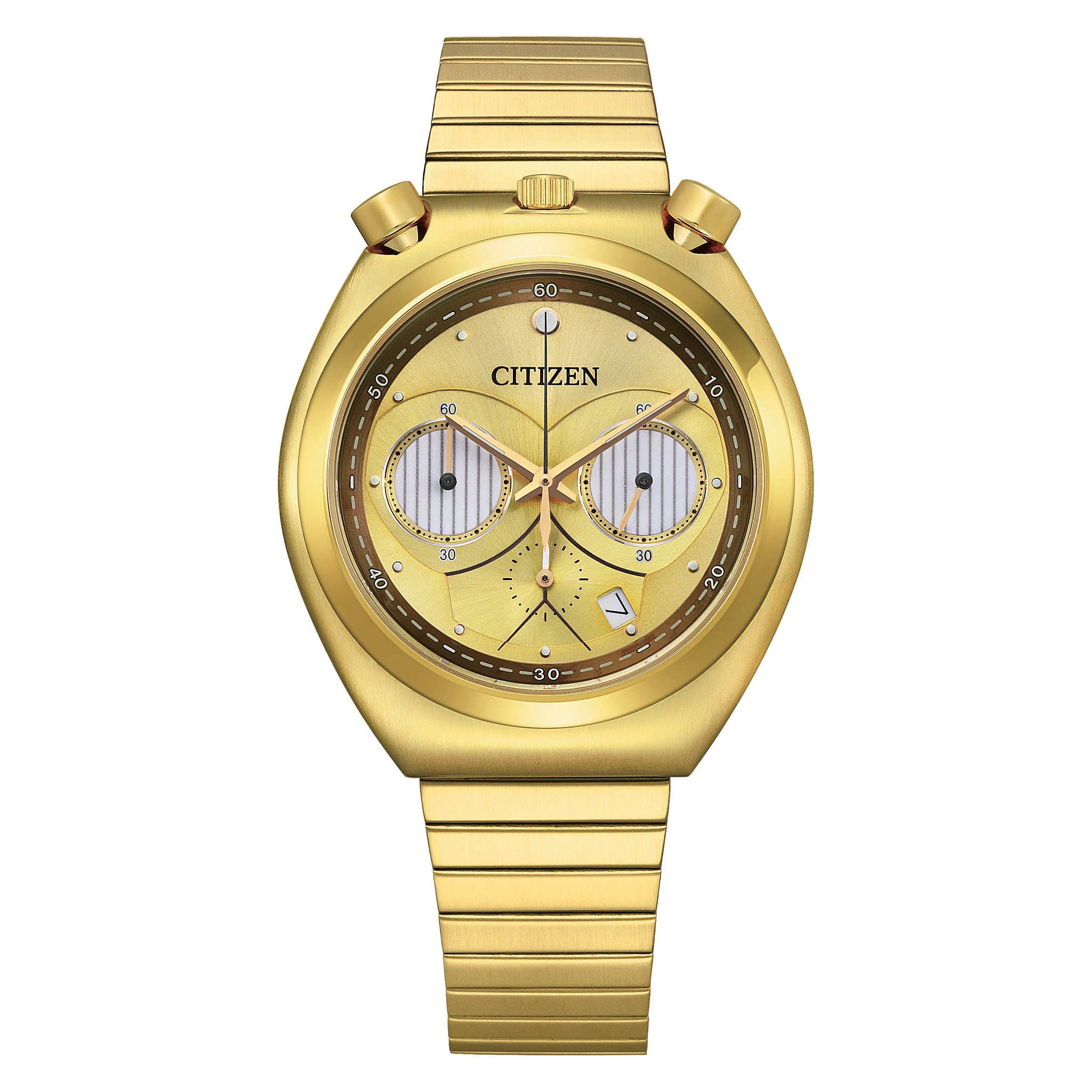 C-3PO Rewired Gold-Tone Dial Stainless Steel Bracelet AN3662-51W